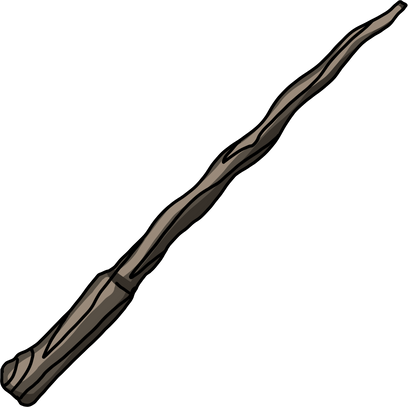 wand. Illustration elder stick